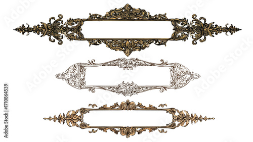 Medieval Style Empty Frames for Game UI Borders Decoration Bundle