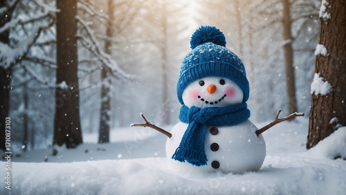 snowman in the forest