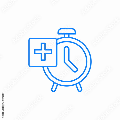 add timer icon sign vector