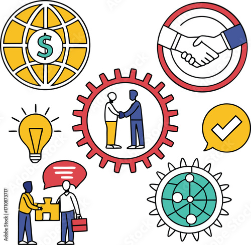 Dynamic teamwork and strategic business solutions driving innovation forward with combined efforts