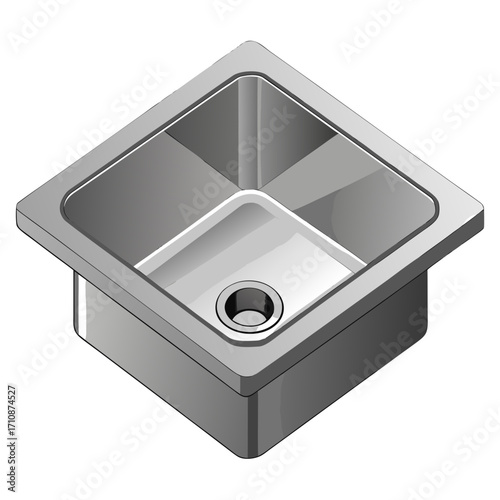 stainless steel kitchen sink basin