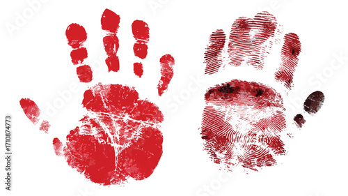 Forensic Evidence Collection of Handprint, Footprint, and Fingerprint for Analysis