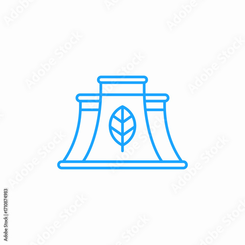 green factory icon sign vector