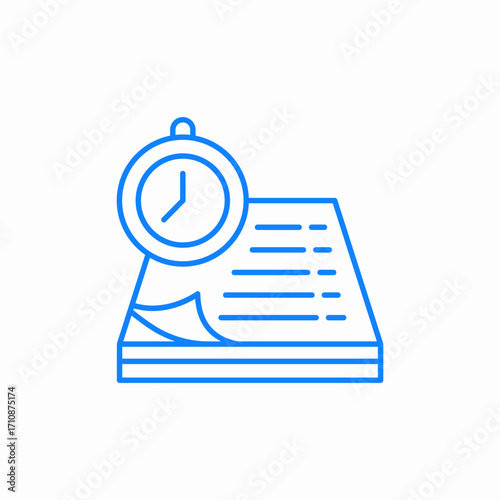 history report icon sign vector