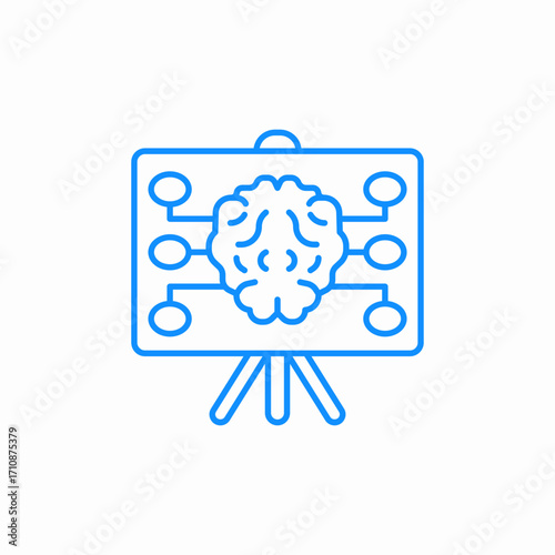 idea mapping icon sign vector