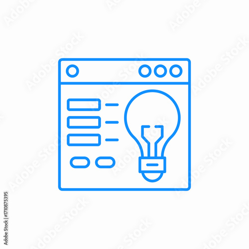 idea management icon sign vector