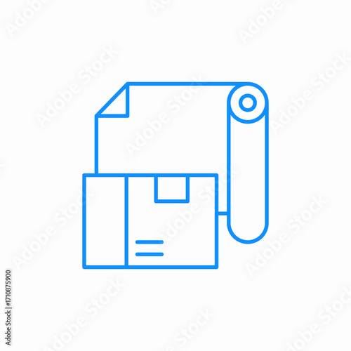 logistic wrap icon sign vector