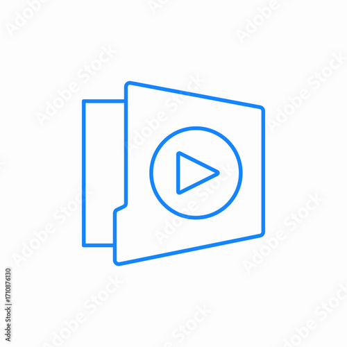 media folder icon sign vector
