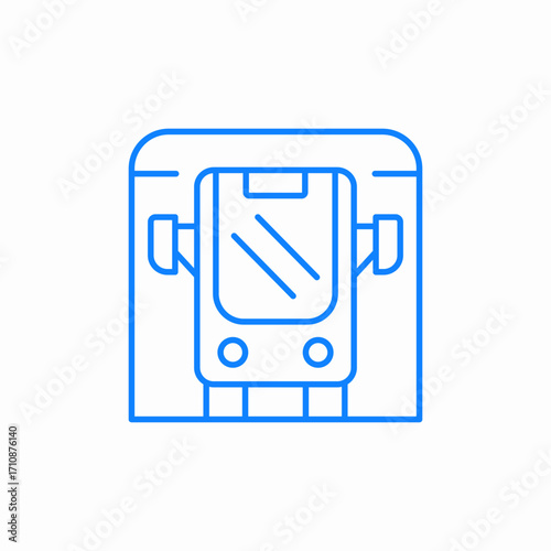 metro underground icon sign vector