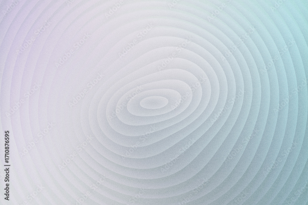 Obraz premium Subtle concentric circles in pastel hues create a delicate ripple effect, offering a soft and calming visual texture, isolated on white background