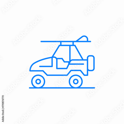 offroad camping car icon sign vector