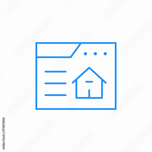 property webpage icon sign vector