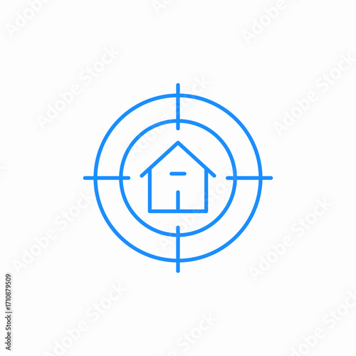 target house icon sign vector