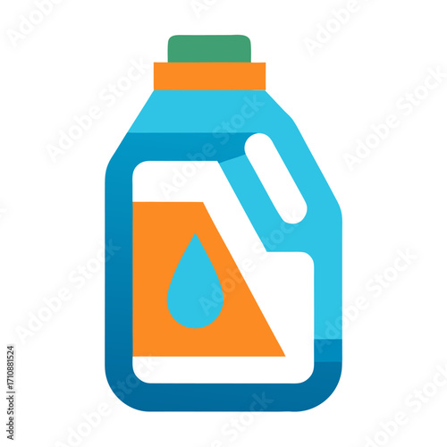 Detergent icon. Plastic bottle of water.
