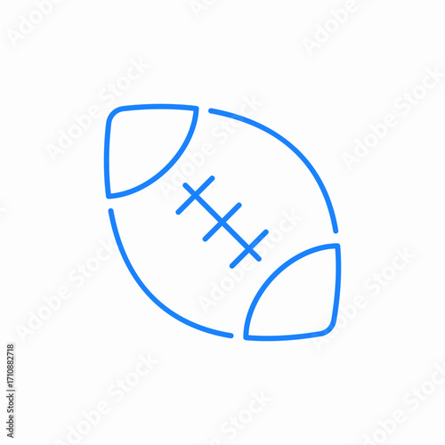 american football icon sign vector
