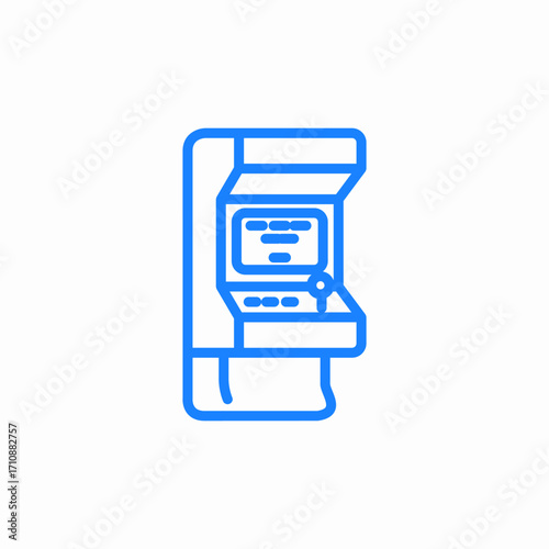 archade machine icon sign vector
