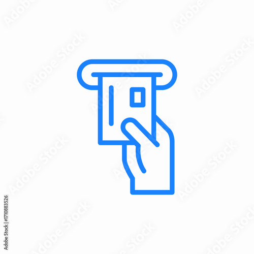 card reader icon sign vector