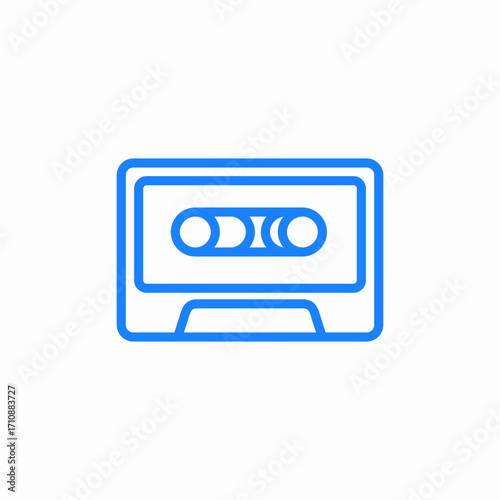 cassette icon icon sign vector