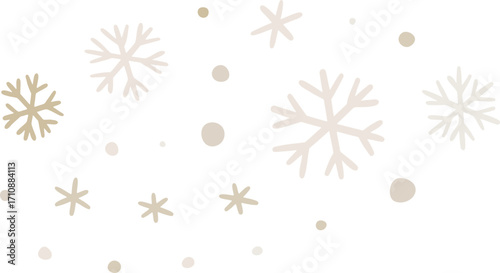 Falling Snowflake Doodle