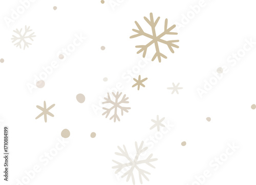 Falling Snowflake Doodle