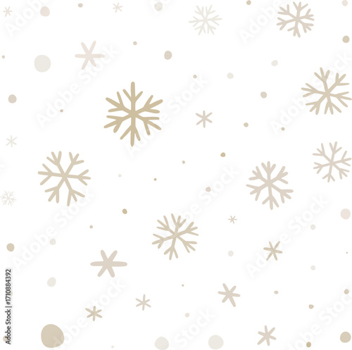 Snowflake Seamless Pattern