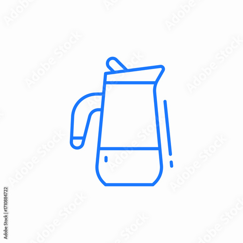 coffee pot icon sign vector