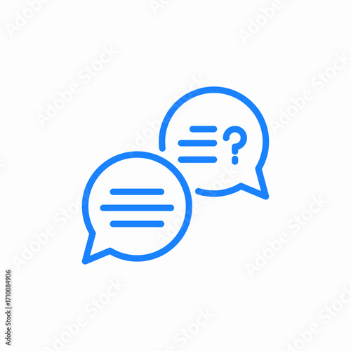 conversation bubble icon sign vector