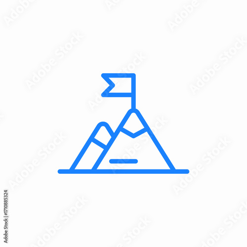 destination goal icon sign vector
