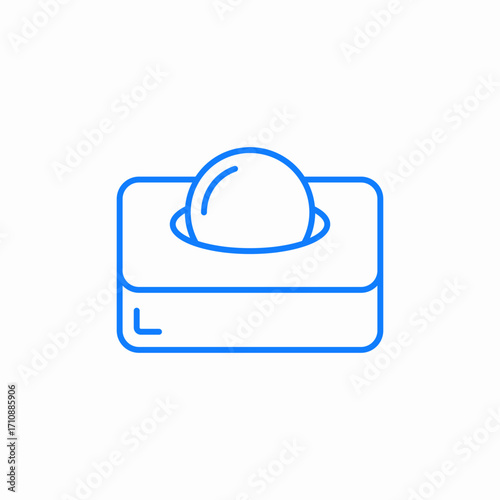 dishwashing tablet icon sign vector