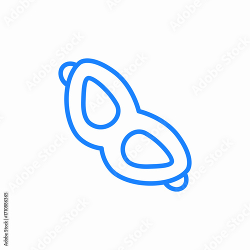 eye mask icon sign vector