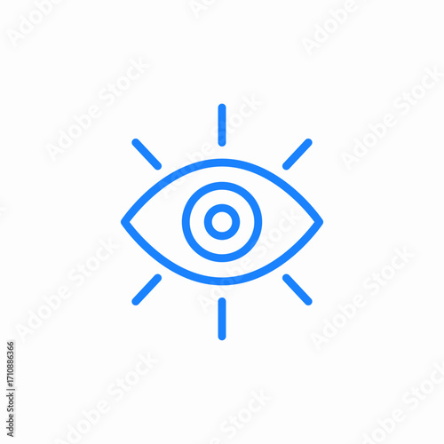 eye vision icon sign vector