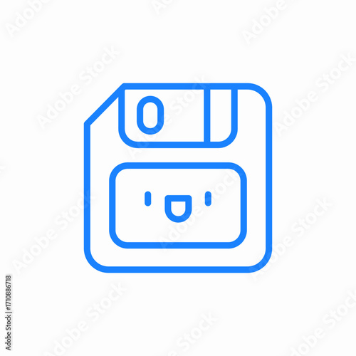 floppy disk icon sign vector