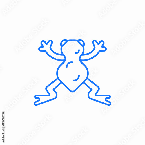 frog animal icon sign vector
