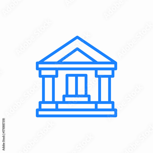 government house icon sign vector