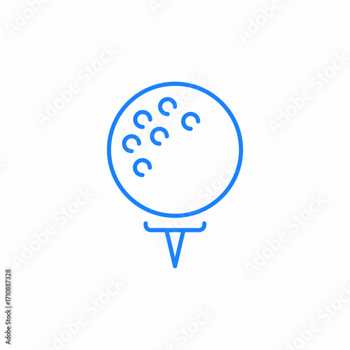golf play icon sign vector