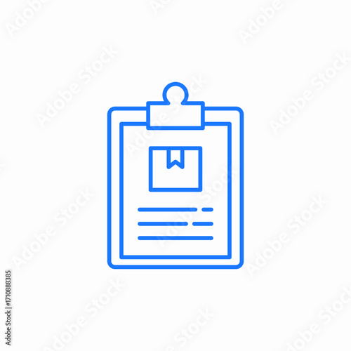 order summary icon sign vector