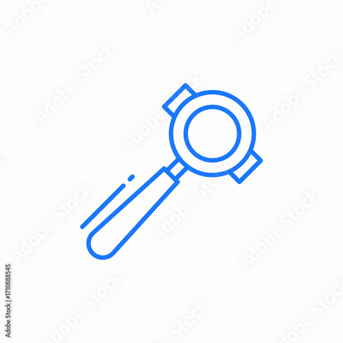 portafilter handle icon sign vector