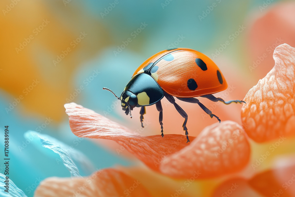 Obraz premium Ladybug on flower.