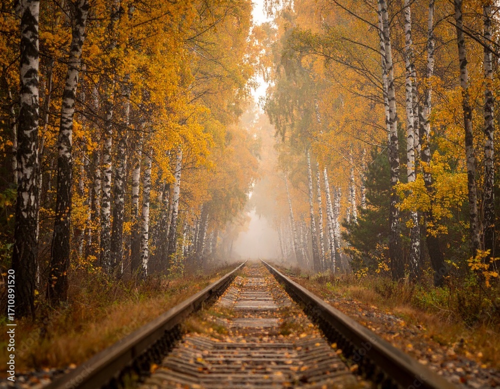 Naklejka premium Railroad