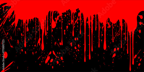 Vector abstract art with a red flower silhouette, perfect for a city love card or print design. red brush stroke vector illustration. Ink brush lines isolated with grunge texture. Artistic brush 