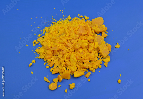 Canvas Print Iron III chloride, Also called ferric chloride, these compounds are some of the