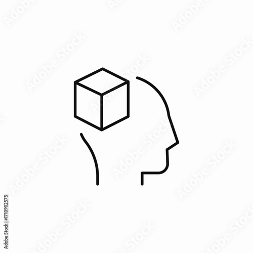 cognitive thinking mind icon sign vector