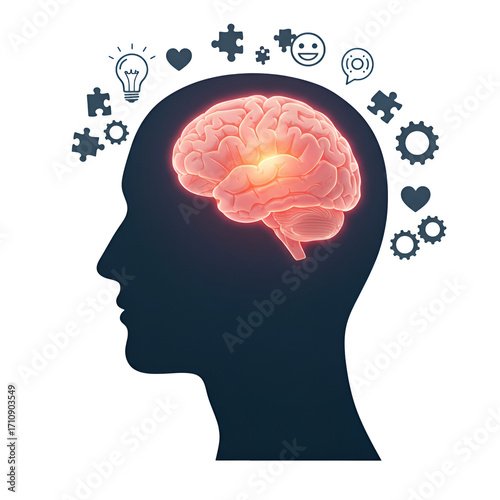 phsychology mind thoughts isolated 