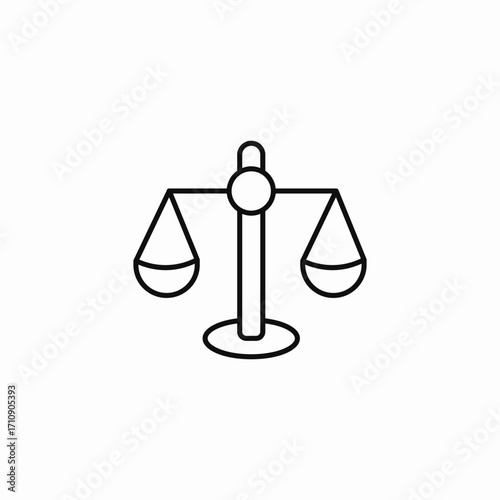 scales of justice icon sign vector