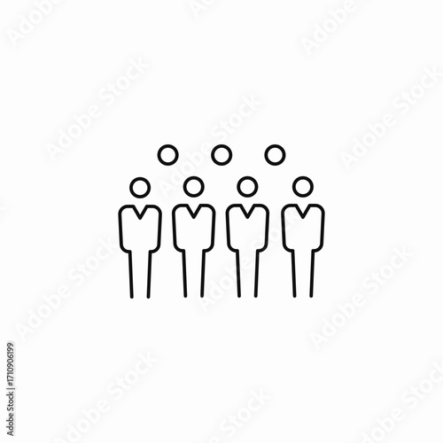 team group icon icon sign vector
