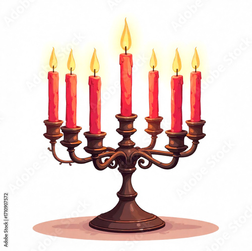 Large antique candle