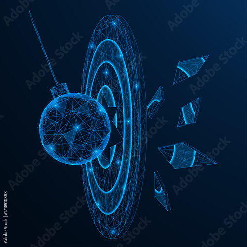 The point of destruction. The core crashes into the center of the target and pierces it. The concept of using force, penetrating energy, removing obstacles and striving for results.