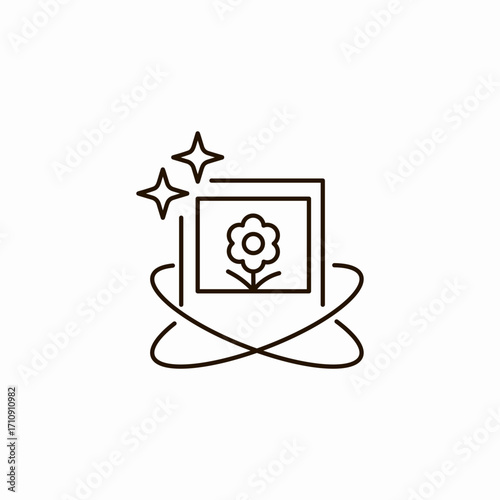 360 degree photo icon sign vector