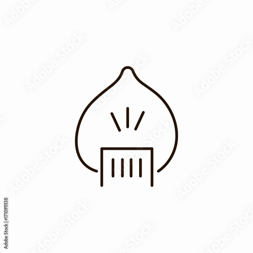 a lighter with flame icon sign vector