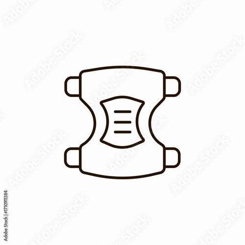 adult diaper pad icon sign vector